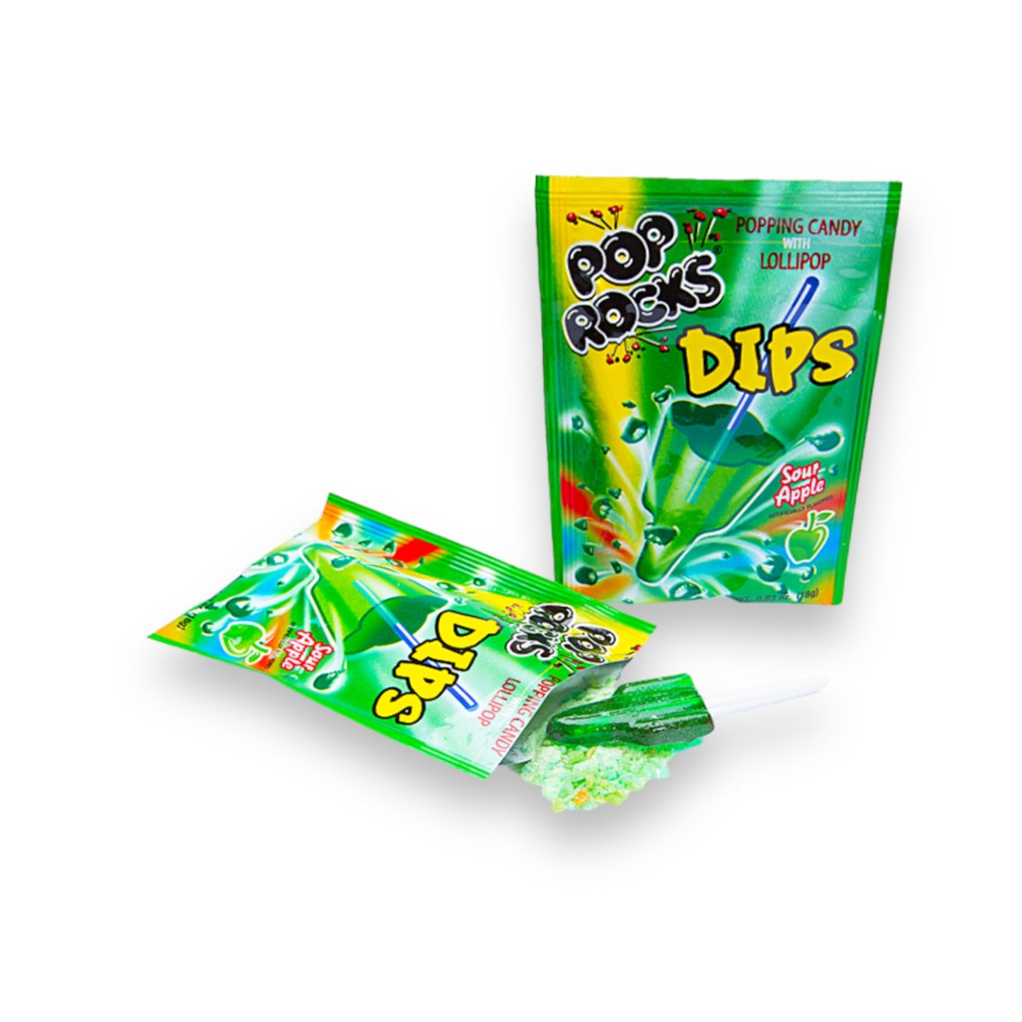 Pop Rocks Dips Sour Apple