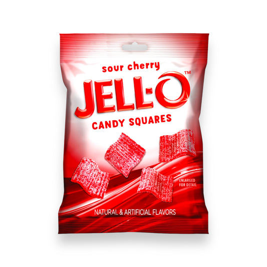 JELL-O Sour Cherry Candy Squares