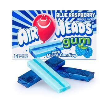 Airheads Gum Blue Framboise Sans Sucre