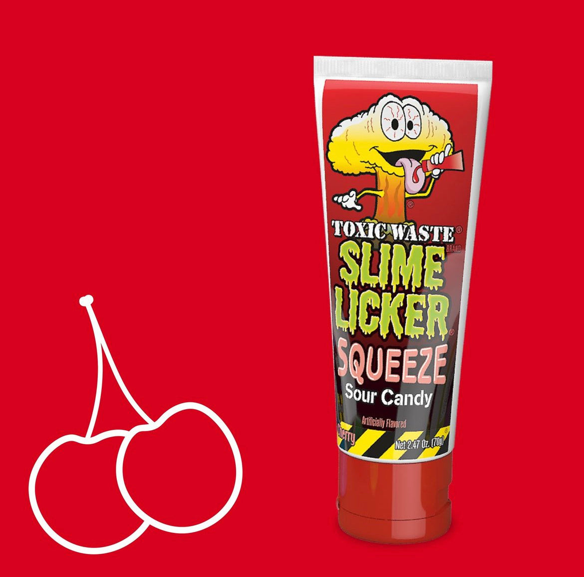 Toxic Waste Slime Licker Squeeze Cherry - Rustito's Dulces