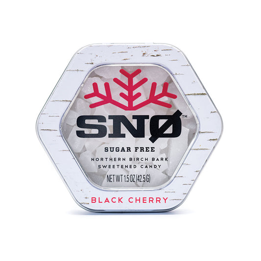 SNØ Black Cherry Xylitol Candy Chips Tin - Sugar Free