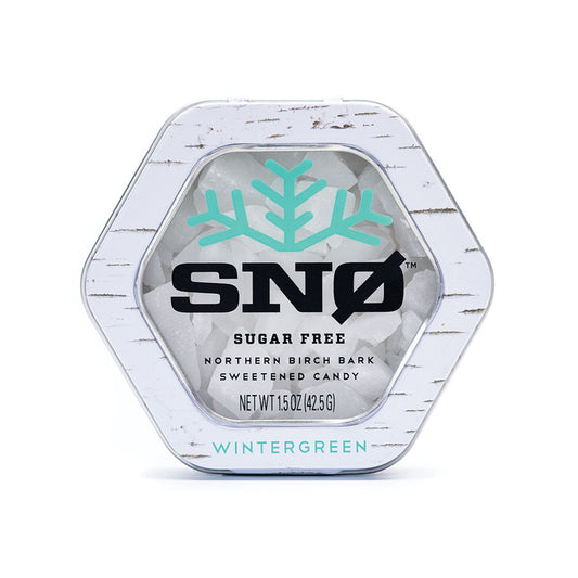 SNØ Wintergreen Xylitol Candy Chips Tin - Sugar Free