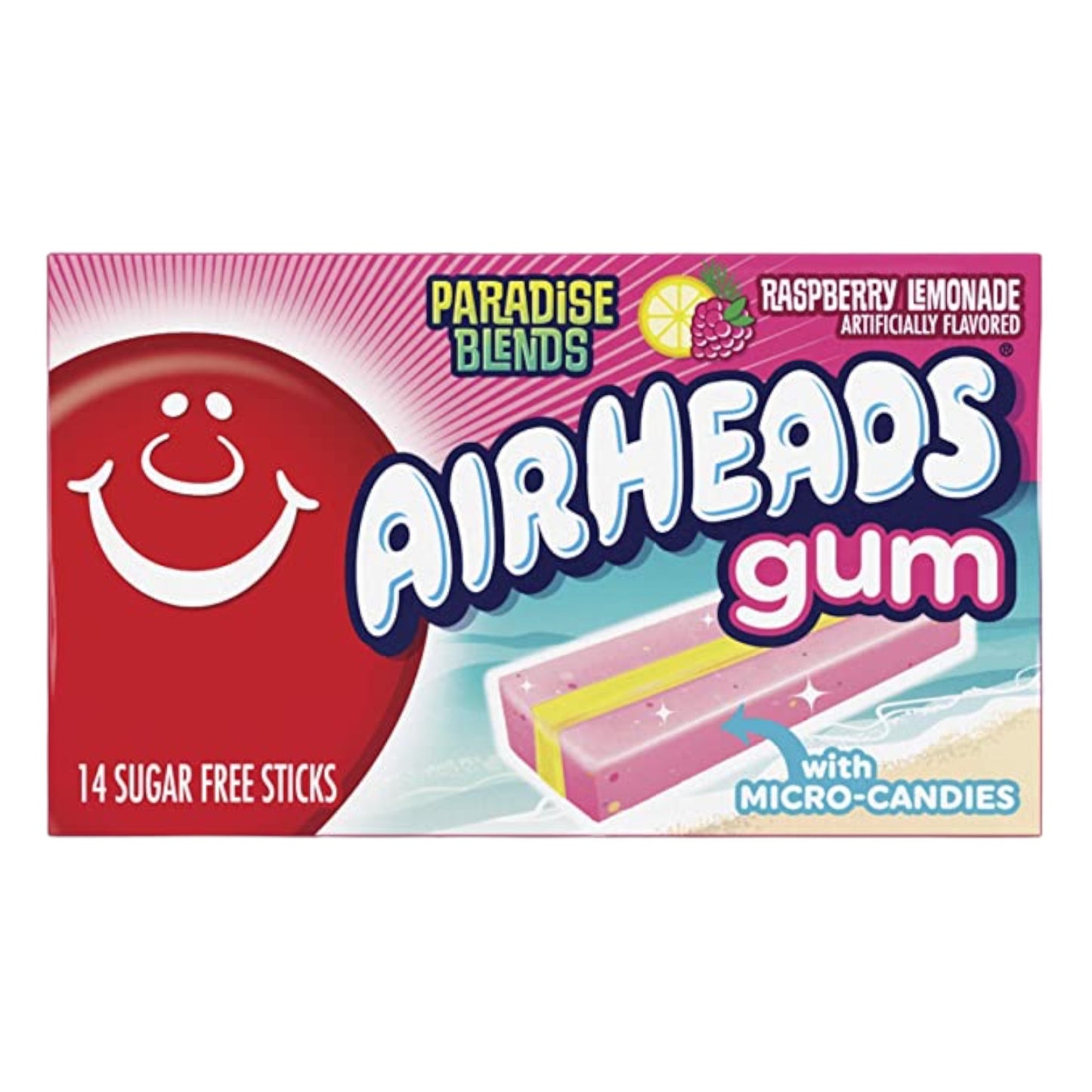 Airheads Gum Paradise Blends Raspberry Lemonade Sugar Free