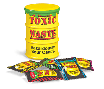 Toxic Waste Sour Candy Drum