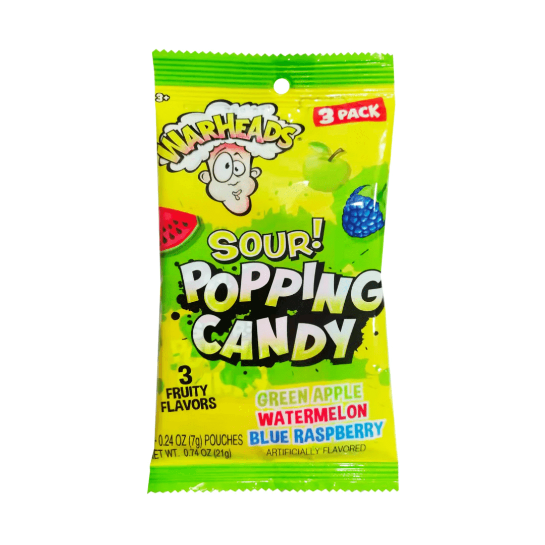 Warheads Sour Popping Candy 3 pack